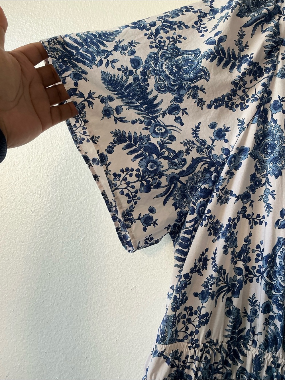 Anthropologie Maeve Smocked Floral Toile Tiered Dress 2X - Picture 5 of 16
